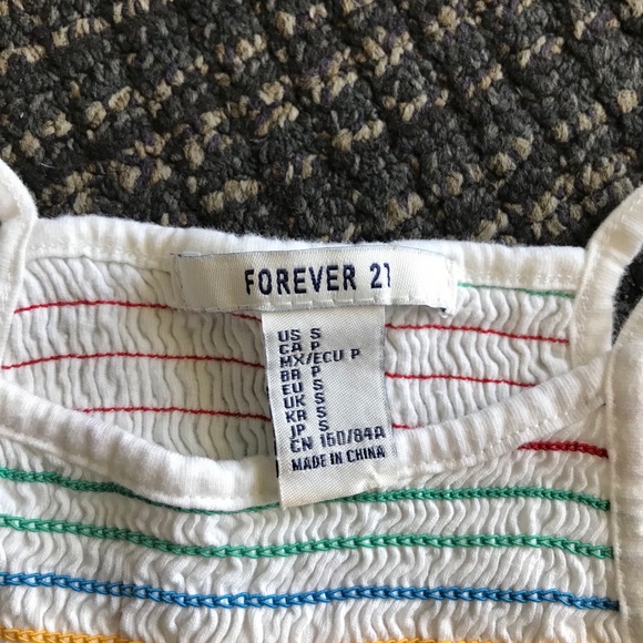 Forever 21 Rainbow Striped Halter Top - Picture 3 of 3